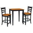 thumbnail image 3 of International Concepts 30" x 30" Counter Height Table with 2 Emily Counter Height Stools - 3 Piece Set, 3 of 4
