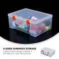 thumbnail image 3 of LEORX Portable Handheld Storage Container Plastic Box for Home Accessory Organization, 3 of 8