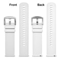 thumbnail image 5 of Silicone Watch Band 20mm Quick Release Rubber Watch Straps for Men Women,Silver Stainless Steel Buckle, 5 of 8