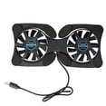 thumbnail image 4 of Wmool Foldable Low Noise USB Powered 2 Fans Cooling Pad Slim Cooler Laptop Base Stand↕, 4 of 8