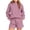 Purple, variant on Womens 2 Piece Outfits Lounge Hoodie Sweatsuit Shorts Sets Oversized Sweatshirt Baggy Fall Fashion Sweatpants with Pockets Black M