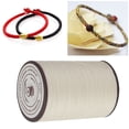 thumbnail image 4 of Cordón de cera para coser de cuero de 0,45 mm, 160 m/rollo, hilo de cera para manualidades para tejer a mano (blanco arroz), 4 of 6