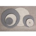 thumbnail image 2 of Manteles individuales para de comedor Alfombrilla de para servir de cocina, 9 "de diámetro, gris Sunnimix Mantel individual redondo trenzado de algodón, 2 of 6