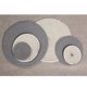 thumbnail image 2 of Manteles individuales para de comedor Alfombrilla de para servir de cocina, 9 "de diámetro, gris Sunnimix Mantel individual redondo trenzado de algodón, 2 of 6