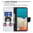 thumbnail image 3 of Galaxy A53 5G Case Cute Embossed Pattern Premium Leather Wallet Cover Flip Stand Credit Card Slots Pocket Holder Magnetic Closure Folio Case for Samsung Galaxy A53 5G, Giant Panda, 3 of 8