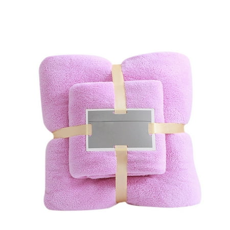 

yuehao towel high-density coral towel and bath towel two-in-one set soft and absorben home textiles