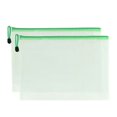 thumbnail image 1 of Plastic Storage Bags 2pcs Transparent Waterproof File Bags A4 A5 File Holder Mesh Pockets, 1 of 8