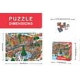 thumbnail image 2 of Springbok 400 Piece Holiday Havoc Jigsaw Puzzle for Adults and Family - Christmas Cartoon, 2 of 7