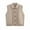 #207-Khaki, variant on AUNVITO Winter Sleeveless V-Neck Cardigan Women Casual Knit Open Front Solid Sweater Vest Cozy Layering