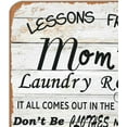 thumbnail image 2 of Funny Mom’s Laundry Room Metal Tin Sign Wall Decor, Farmhouse Rustic Laundry Sign for Home Decor Gifts 8 x 12 inch, 2 of 4