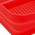 thumbnail image 3 of Silicone Baking Pan Foldable Fryer Pot Heighten Edge Dual Handle Design Reusable Fryer Liner Basket for Home Red, 3 of 5