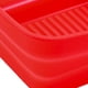 thumbnail image 3 of Revestimiento de silicona para bandeja de horno para cocinar de forma saludable y reutilizable en casa Olla freidora plegable roja con borde elevado y asas dobles, 3 of 5