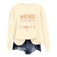 thumbnail image 1 of WEAIXIMIUNG Robe Sweat-Shirt Surdimensionnée Mode Décontractée Couleur Unie Manches Longues Imprimé Lettres Col Rond, 1 of 4