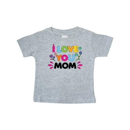 

Inktastic I Love You Mom with Flowers Gift Baby Girl T-Shirt