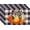 Buffalo Plaid Autumn Pumpkin, variant on Happy Birthday Party Leather Placemat, 4 Pack Non-Slip Waterproof Birthday Table Mats, 12x18 Inch Brith Day Party Sign Polka Dots Table Decoration, White