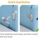 thumbnail image 5 of 2 pcs Child Safety(Gray) Refrigerator Lock, Child Safe Refrigerator Freezer - Fridge Lock for Child Safety, 5 of 5