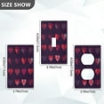 thumbnail image 4 of IAUYY Retardant PC Material Duplex Outlets Switch Plate Covers Easy DIY Installation with Screws Light Switch Cover Plate Stylish Red, 4 of 9