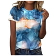 thumbnail image 1 of YDLCAFD Pâques T-Shirt à Manches Courtes Imprimé Coloré pour Femmes Printemps Été Col Rond, 1 of 5