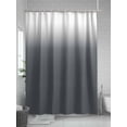 thumbnail image 5 of Shower Curtains Grey Polka Dots Ombre Bath Curtain Gradient Gradual Color Waterproof Bathroom Shower Curtain Set with Hooks Decoration 72 x 84 Inches, 5 of 7