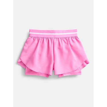 Athletic Works Girls Active 2 In 1 Shorts, Sizes 4-18 & Plus