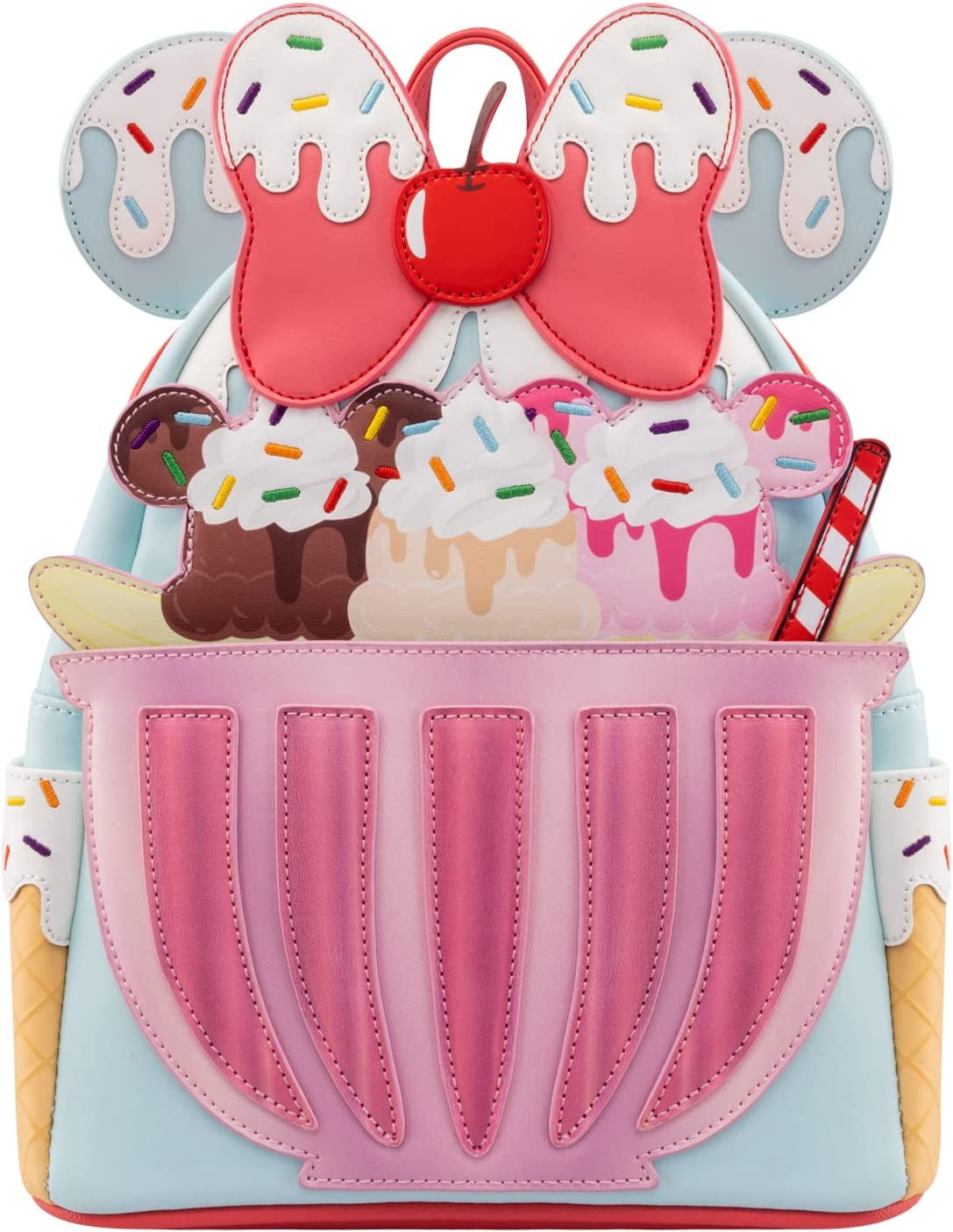 Loungefly x Disney Minnie Mouse Ice Cream Sundae Mini Backpack