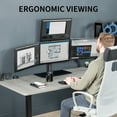 thumbnail image 4 of VIVO Steel Quad Freestanding 3 + 1 Monitor Mount | 4 Screens up to 24", 4 of 8