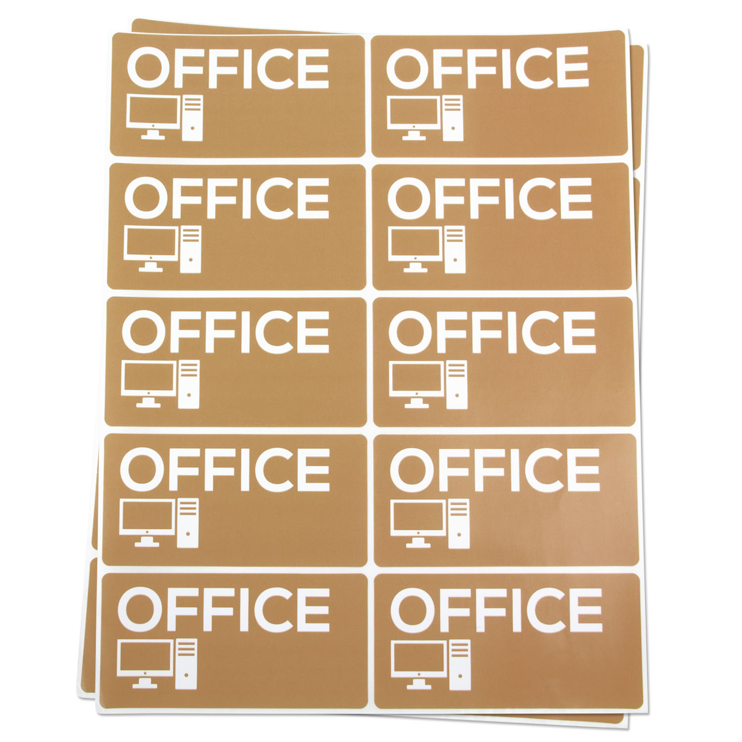 OfficeSmartLabels 4" x 2" Office Labels for Moving, Storage or Home