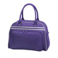 thumbnail image 1 of Bagbase - Bolsa deportiva de viaje estilo bolos retro (23 Litres) (Paquete de 2) (Morado/gris) Bagbase UTBC4430_purplelightgrey, 1 of 1