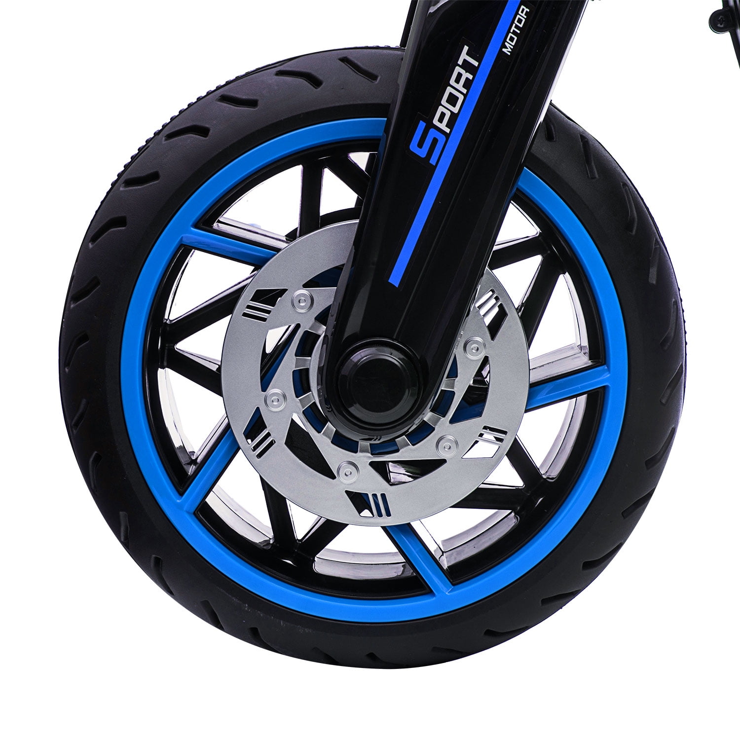 Kepooman 12V Children Ride on Three-wheeled Motorcycles, Kids Electric Bicycles Toys with 4-button Horn for Boys Girls, Blue