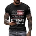 thumbnail image 4 of Dwelliawo Mens 250 Anniversary Usa Shirt 250 Anniversary Usa Shirt 250th Patriotic 1776-2026 T Shirts 250 Years American America Independence T Shirt Pullover Black 2XL, 4 of 5
