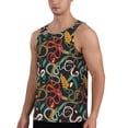 thumbnail image 2 of Haiem Snake And Flower Men Workout Tank Top Gym Bodybuilding Sleeveless Muscle T Shirts Athletic Tank Breathable Workout Shirt-X-Large, 2 of 9