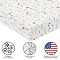 thumbnail image 5 of Sweet Jojo Designs Watercolor Floral Garden Sage Green Girl 100% Cotton Muslin Fitted Crib Sheet, 5 of 6
