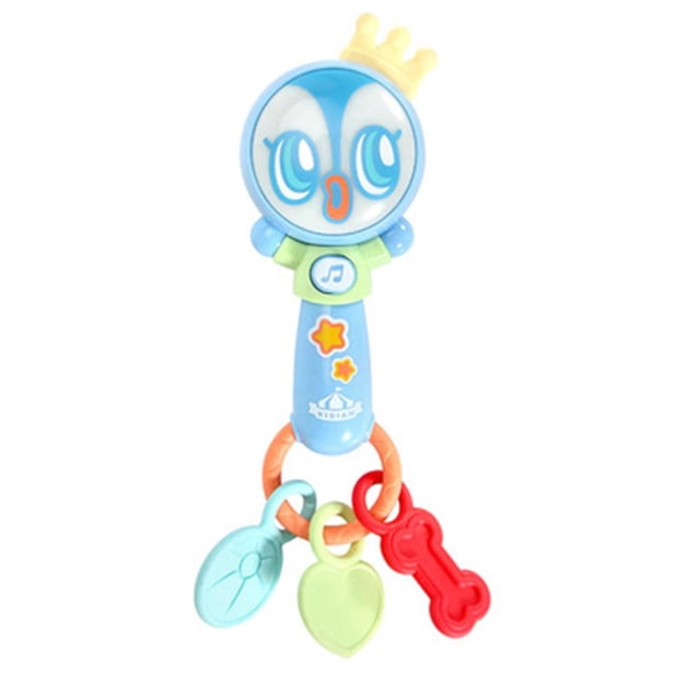Sonajero De Juguete Para Bebé, Sonajero Iluminado, Sonajero De Mano Musical De Dibujos Animados, Juguete Para Niños, Sonajeros, Juguetes De Anillo De Dentición matsuzay FN008319-02