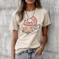 thumbnail image 5 of Camisetas de dinosaurios para mujer, camisetas gráficas de diseñador de manga, ropa de anime femenina, 5 of 5