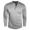 thumbnail image 5 of Xzbqbs Mens Shirts Long Sleeve Casual Classic Henley Cotton T-Shirts Lightweight Button Tee Shirts Business Shirts for Men, 5 of 5