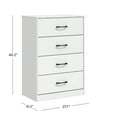 thumbnail image 5 of Mainstays Ardent 4 Drawer Dresser, White, 5 of 16