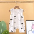 thumbnail image 2 of Baby Onesies Boy Infant Baby Boy Girl Easter Rabbit Jumpsuit Sleeveless Straps Romper Bib Pants One Piece Overalls Plaid Outfit, 2 of 4