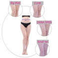 thumbnail image 4 of 4 Pcs High Waisted Fishnet Tights Stockings Women, High Waist Fishnets Sheer Pantyhose (One Size),lilac colour, 4 of 5