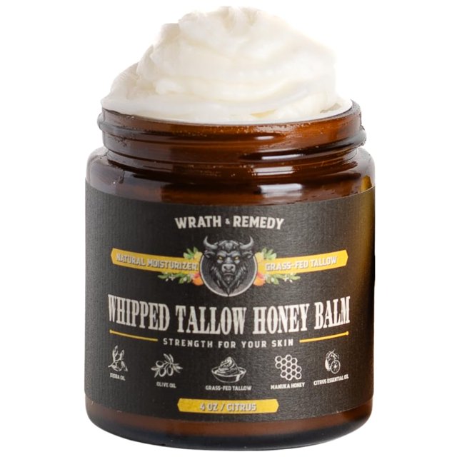 Bálsamo hidratante de miel de sebo batido Wrath & Remedy 120 ml