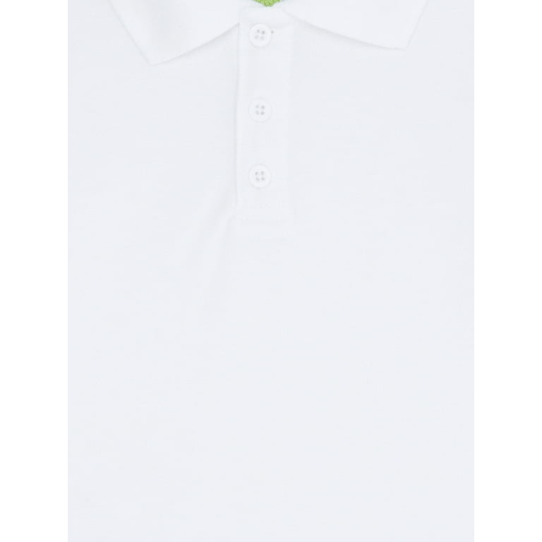 Real School Toddler Unisex School Uniform Short Sleeve Pique Polo Shirt