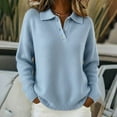 thumbnail image 2 of Kukoosong Women's Golf Polo Shirt, Women Polo Shirt Winter Long Sleeve Knitted Outerwear Casual Collar Sweater, 2 of 4