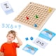 thumbnail image 3 of Tablero de multiplicación de matemáticas Juego de tablero de conteo de madera Interactivo portátil Juguete de conteo de matemáticas Preescolar Kindergarten Juguete educativo Montessori para niños mayo, 3 of 11