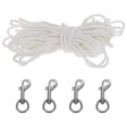 thumbnail image 2 of 1 Set Flag Rope Clips Flag Pole Accessories Sailing Rope Flag Cord Craft Rope Flag Pole For Rv Flag Pole Bracket Flag Rope And Clips Kit, 2 of 6
