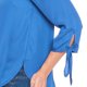 thumbnail image 4 of Blusa Manga 3/4 Mujer Con Nudo Azul Lisa Casual azul CH Incógnita 550450, 4 of 5