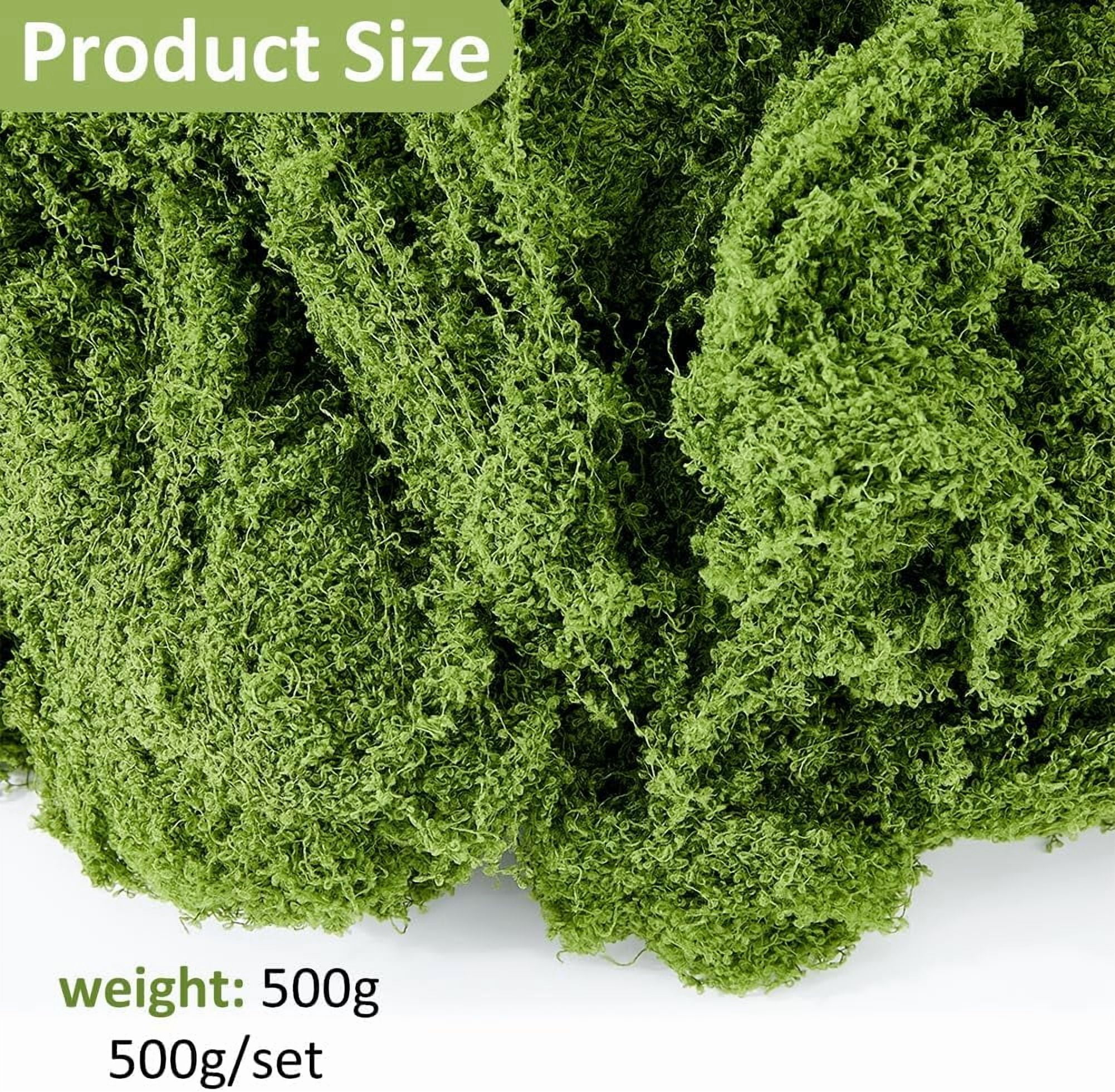 5mmx500g Artificial Moss 17.6oz Green Moss Grass Decor