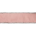 thumbnail image 6 of LaRibbons 2 1/2" Wired Dupioni Ribbon w / Lurex Trim | Pink/Silver | 10 Yard Roll, 6 of 7
