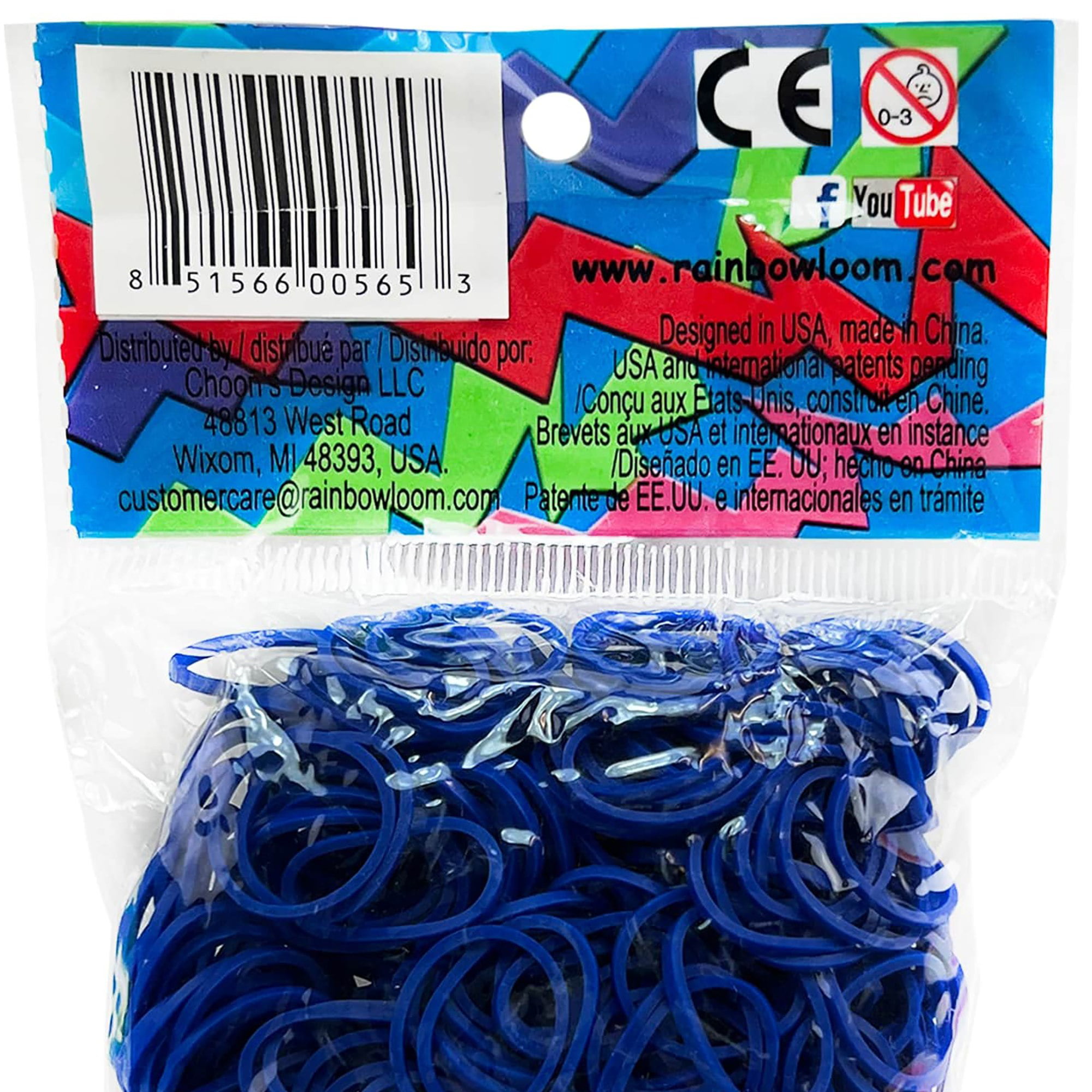 Rainbow Loom Navy Blue Authentic High Quality Rubber Bands, the