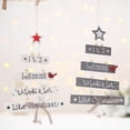 thumbnail image 2 of Letras talladas rebanada de madera campana árbol de Navidad adorno colgante decoración colgante, 2 of 4