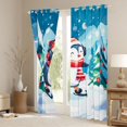 thumbnail image 3 of Manfei Cartoon Penguin Skating Black Out Curtains for Kids Teens,Xmas Tree Curtains Pack of 2 (42x63 Each),Merry Christmas Bedroom Curtains,Breathable Home Decor, 3 of 6