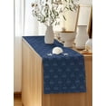 thumbnail image 5 of Table Runner 72 Inches Long for Kitchen Dining, Tropical Palm Trees Dresser Scarf Farmhouse, Dining Table Decorations for Wedding/Parties, Summer Coconut Trees Plants Navy Blue 16 x 72 In, 5 of 8